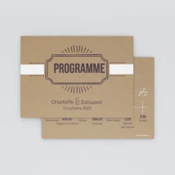 Programme De Mariage^Planet cards Tablette chocolat