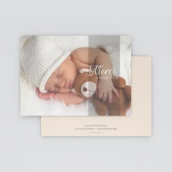 Carte Remerciement Naissance Classique | Carte Remerciement Naissance Garçon^Planet cards Tendresse et calins