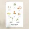 Créations En Collaboration | Faire-part Mariage Bohème^Planet cards Timeline Illustrée