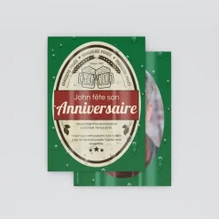 Carte Invitation Anniversaire Adulte Moderne^Planet cards Étiquette de Bière