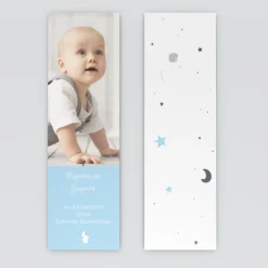 Faire-part Baptême Original^Planet cards étoiles et anges
