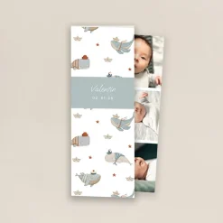 Faire-part Naissance Animaux | Faire-part Naissance Marque-page^Planet cards Étoiles et Baleines