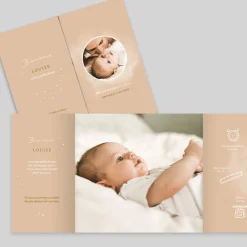 Faire-part Naissance Original | Faire-part Naissance Fille^Planet cards Étoiles et Cosmos Fille