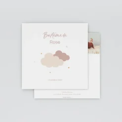 Faire-part Baptême Civil^Planet cards Tout En Douceur