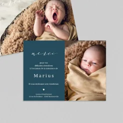 Carte Remerciement Naissance Classique^Planet cards Tout mignon