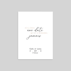 Faire-part Mariage Chic | Faire-part Mariage Bohème^Planet cards Typo Élégante