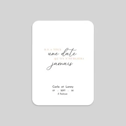 Faire-part Mariage Chic | Faire-part Mariage Bohème^Planet cards Typo Élégante