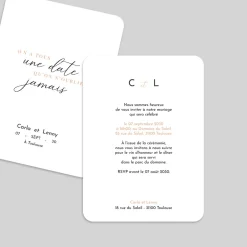 Faire-part Mariage Chic | Faire-part Mariage Bohème^Planet cards Typo Élégante