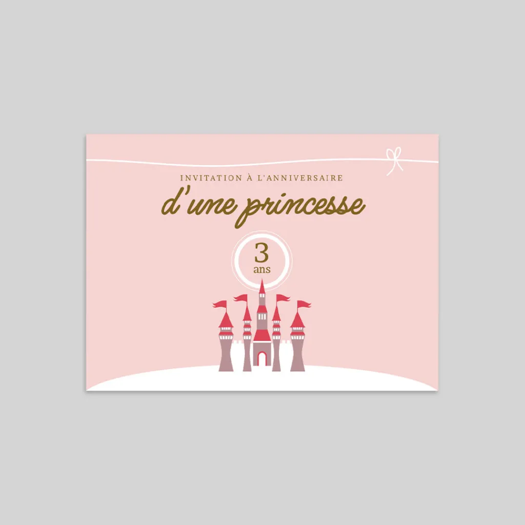 Carte Invitation Anniversaire Enfant Fille^Planet cards Un anniversaire de Princesse