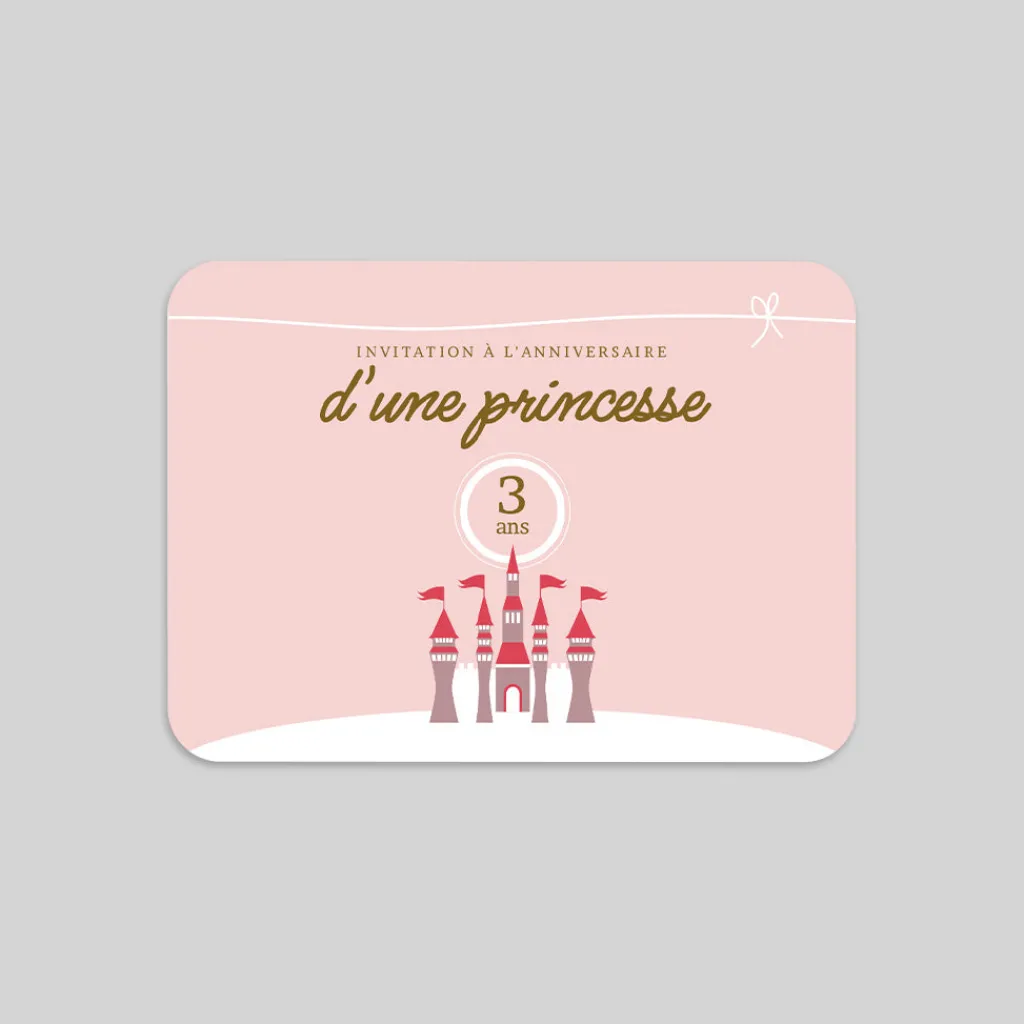 Carte Invitation Anniversaire Enfant Fille^Planet cards Un anniversaire de Princesse