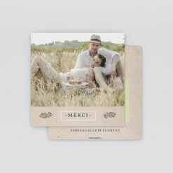 Carte Remerciement Mariage Champêtre^Planet cards Un Grand Oui