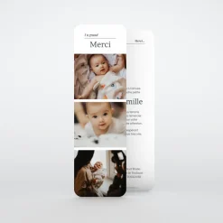 Carte Remerciement Naissance Classique^Planet cards Une Bonne Nouvelle