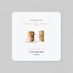 Faire-part Mariage Original^Planet cards Une Histoire de Bouchons