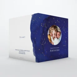 Faire-part Naissance Garçon^Planet cards Univers Lunaire