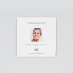 Carte Remerciement Décès^Planet cards Universel Bleuets
