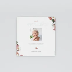 Carte Remerciement Décès^Planet cards Universel Couronne de Fleurs
