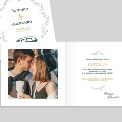 Créations En Collaboration | Faire-part Mariage Original^Planet cards Van Champêtre