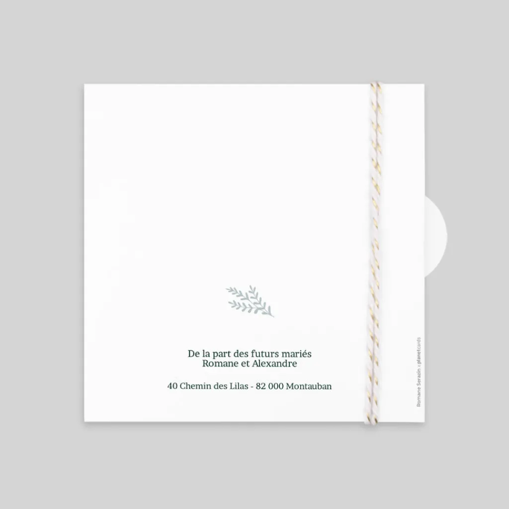 Créations En Collaboration | Faire-part Mariage Original^Planet cards Van Champêtre