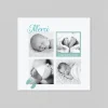Carte Remerciement Naissance Classique | Carte Remerciement Naissance Garçon^Planet cards Vert et blanc avec petits pas de bébé