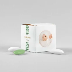 Boîte À Dragées Baptême^Planet cards Végétal et Croix