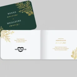 Carte De Vœux Entreprise Nature^Planet cards Végétation Festive