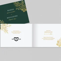 Carte De Vœux Entreprise Nature^Planet cards Végétation Festive