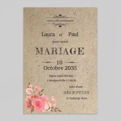 Faire-part Mariage Bohème | Gamme Complète^Planet cards Vintage champêtre