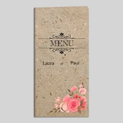 Menu De Mariage^Planet cards Vintage champêtre