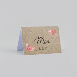 Marque-place Mariage^Planet cards Vintage champêtre