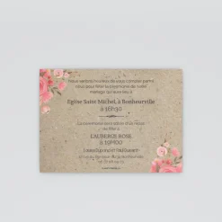 Carte D'invitation Mariage^Planet cards Vintage champêtre