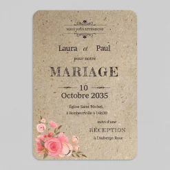 Faire-part Mariage Bohème | Gamme Complète^Planet cards Vintage champêtre