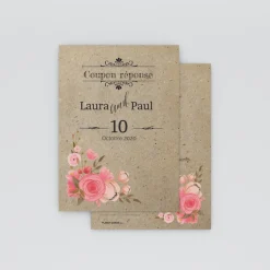 Coupon-réponse Mariage^Planet cards Vintage champêtre