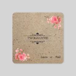 Programme De Mariage^Planet cards Vintage champêtre