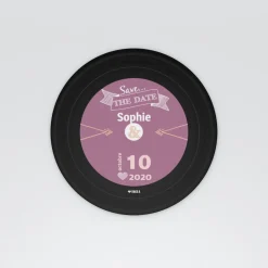 Save The Date^Planet cards Vinyle rétro