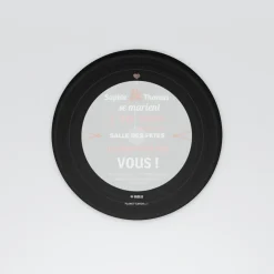 Carte D'invitation Mariage^Planet cards Vinyle rétro