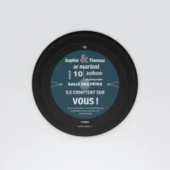 Carte D'invitation Mariage^Planet cards Vinyle rétro