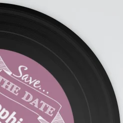 Save The Date^Planet cards Vinyle rétro