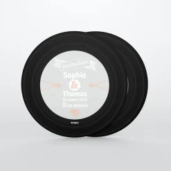 Carte D'invitation Mariage^Planet cards Vinyle rétro