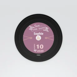 Save The Date^Planet cards Vinyle rétro