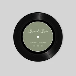 Coupon-réponse Mariage^Planet cards Vinyle Vintage