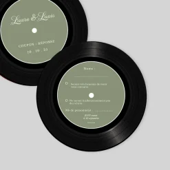 Coupon-réponse Mariage^Planet cards Vinyle Vintage