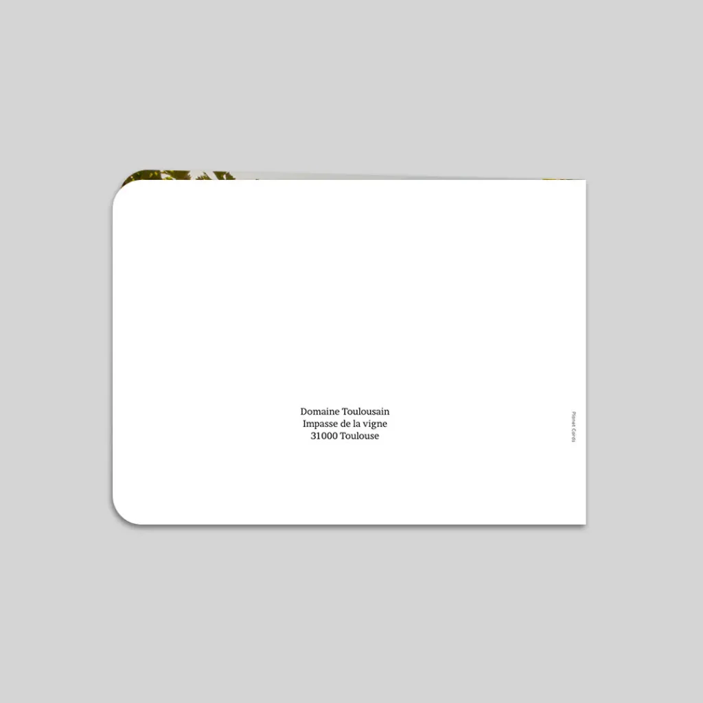 Carte De Vœux Entreprise Nature^Planet cards Voeux du Vignoble