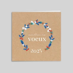 Carte De Vœux Entreprise Nature^Planet cards Voeux et Couronne Végétale