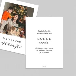 Carte De Vœux Famille^Planet cards Voeux Minimaliste
