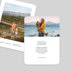 Carte De Vœux Photo^Planet cards Voeux Minimalistes