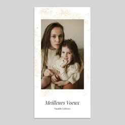 Carte De Vœux Famille | Carte De Vœux Photo^Planet cards Voeux scintillants