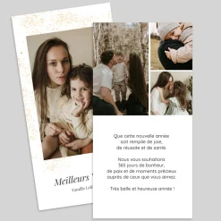 Carte De Vœux Famille | Carte De Vœux Photo^Planet cards Voeux scintillants