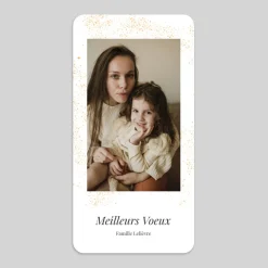 Carte De Vœux Famille | Carte De Vœux Photo^Planet cards Voeux scintillants