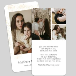 Carte De Vœux Famille | Carte De Vœux Photo^Planet cards Voeux scintillants